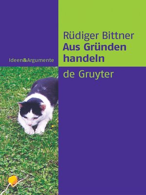 cover image of Aus Gründen handeln